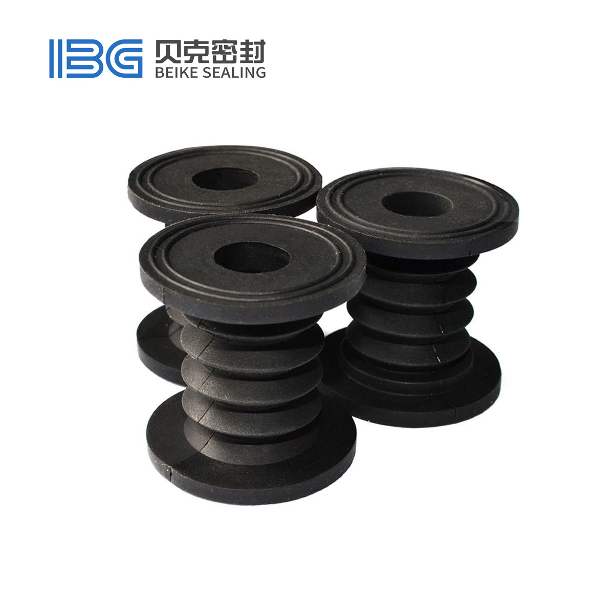 硅橡膠密封件 耐高溫環保食品級黑色法蘭波紋管